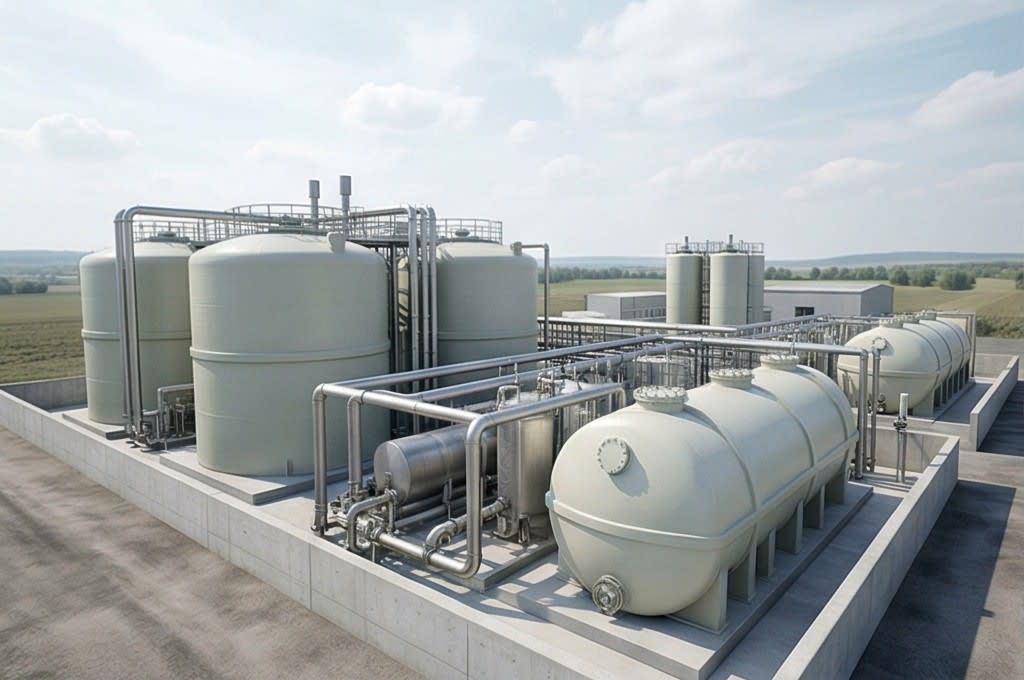 Panoramic View of Large Composting Facility