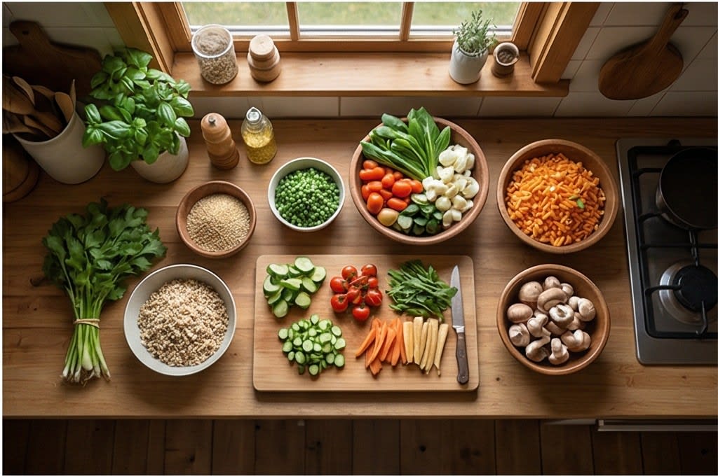 정갈한 제철 식재료와 곡물