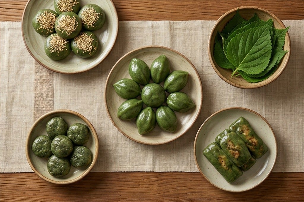 송선담 모시떡 라인업