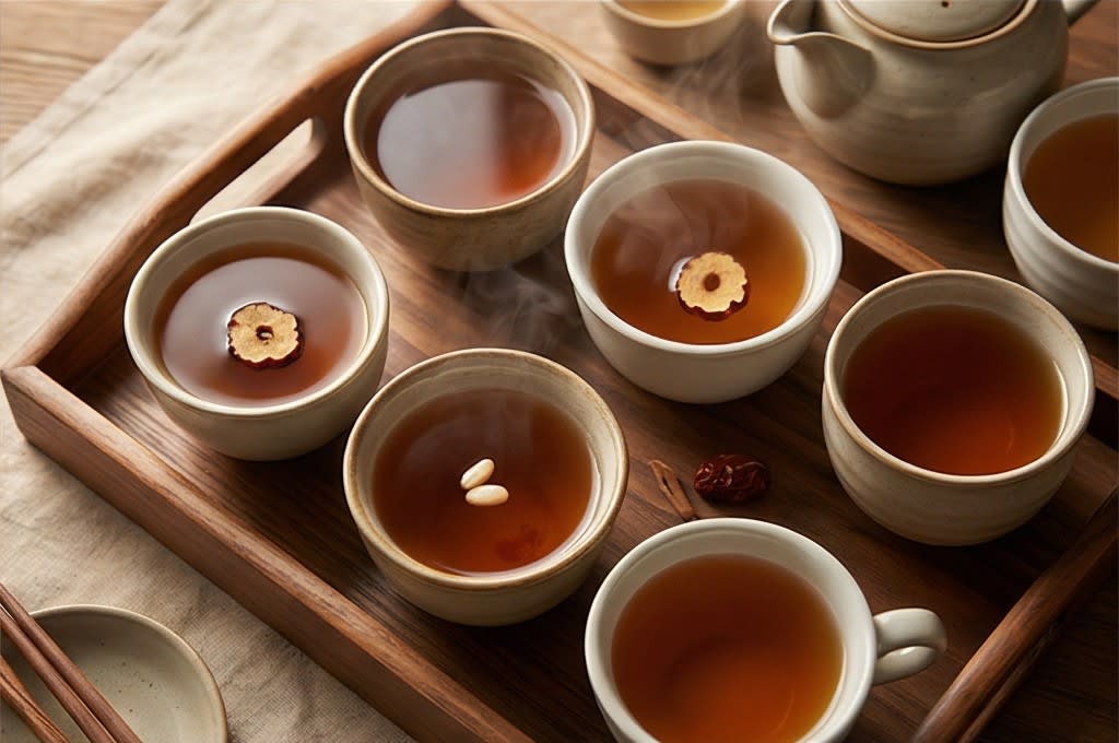 고명으로 정성 더한 차 대접