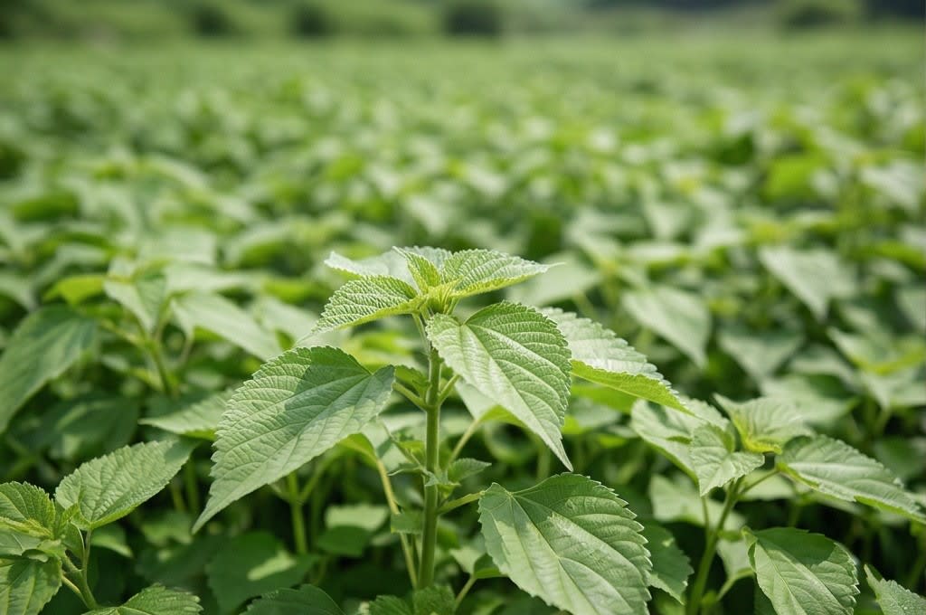 모시잎 재배지 풍경