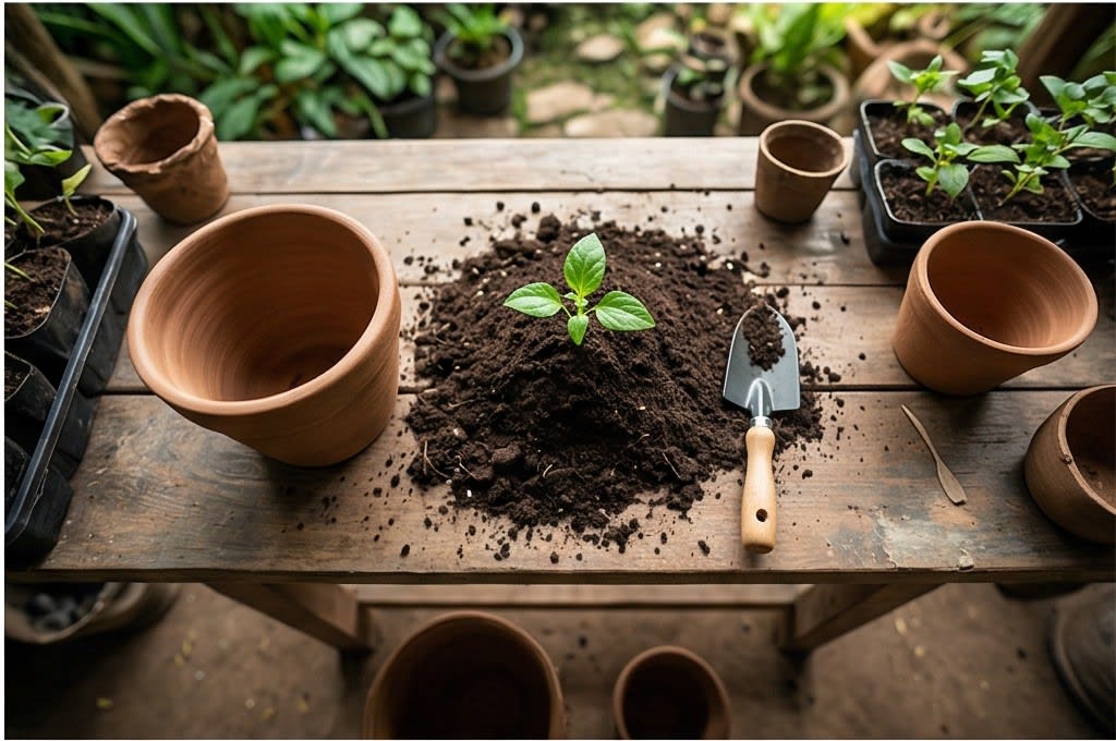 새싹 심기 준비물