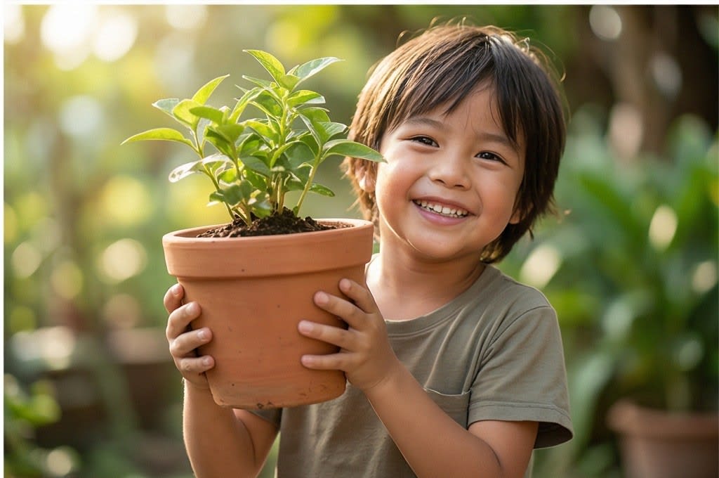 자연과 교감하는 아이