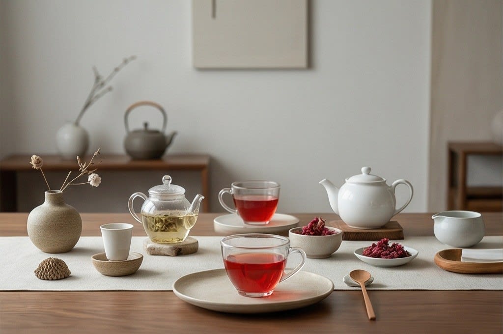 현대적인 감각의 티 테이블