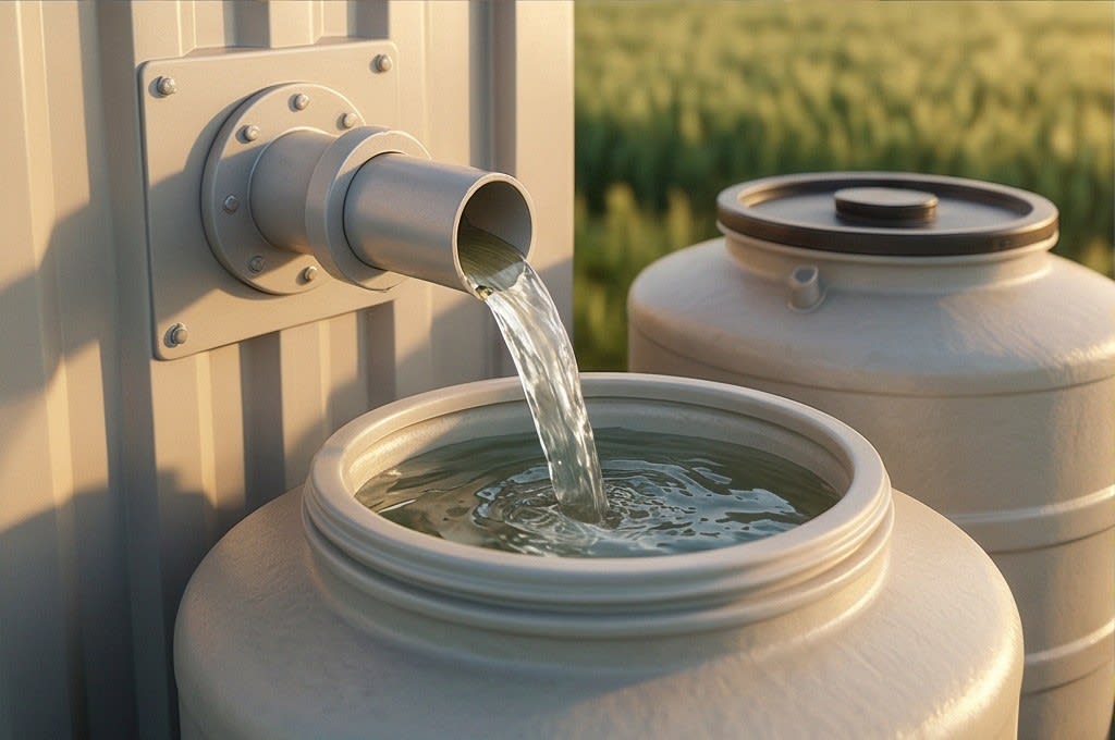 고품질 정제 액비가 담기는 모습