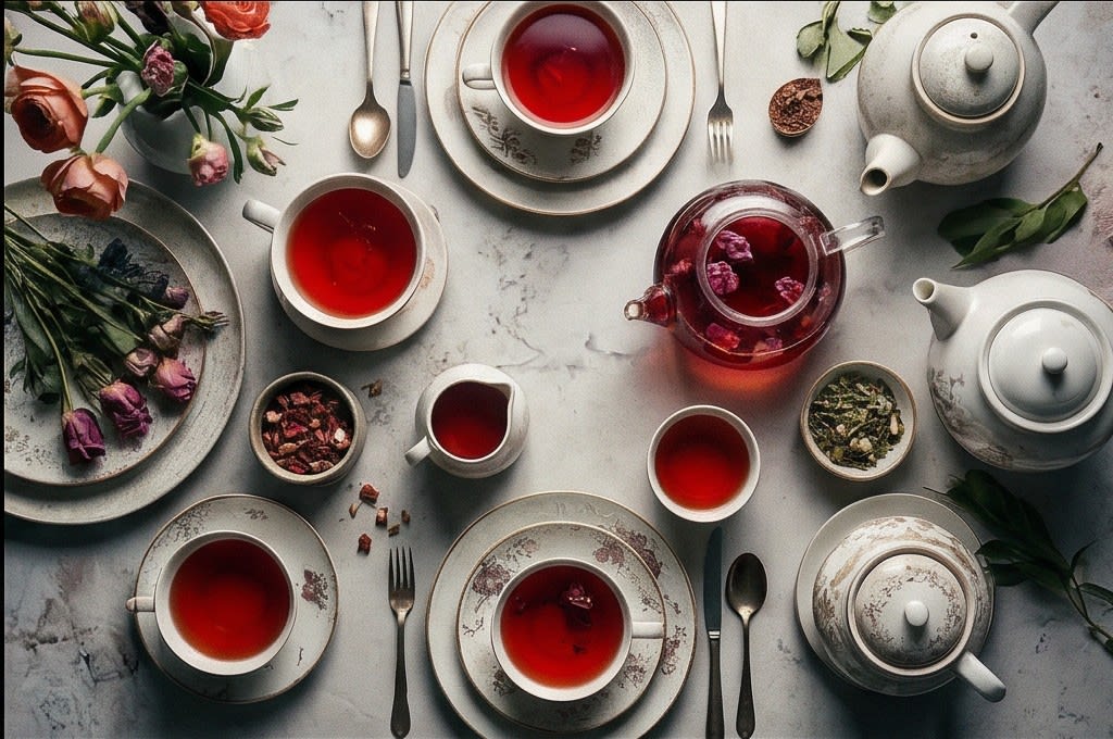 국제 명품 꽃차 대전 대상 상차림