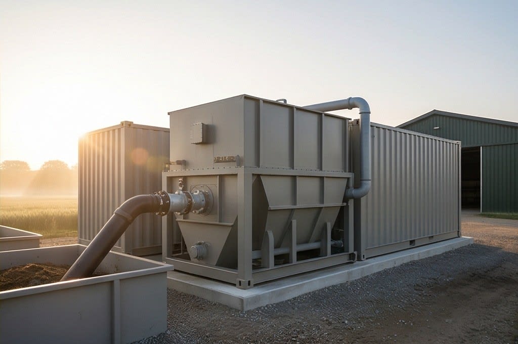 농가에 설치된 10톤 처리 설비 전경