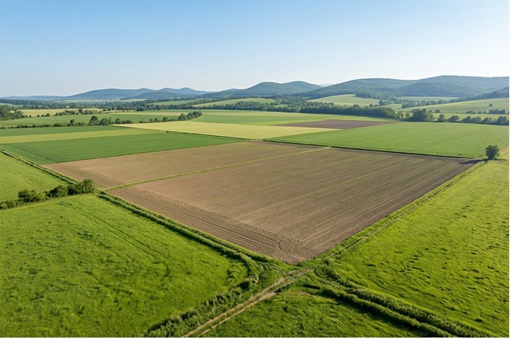 광활한 서천 농장 전경