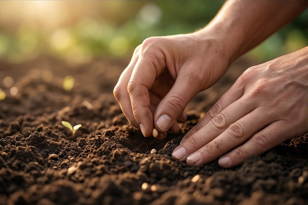 씨앗을 심는 농촌 체험