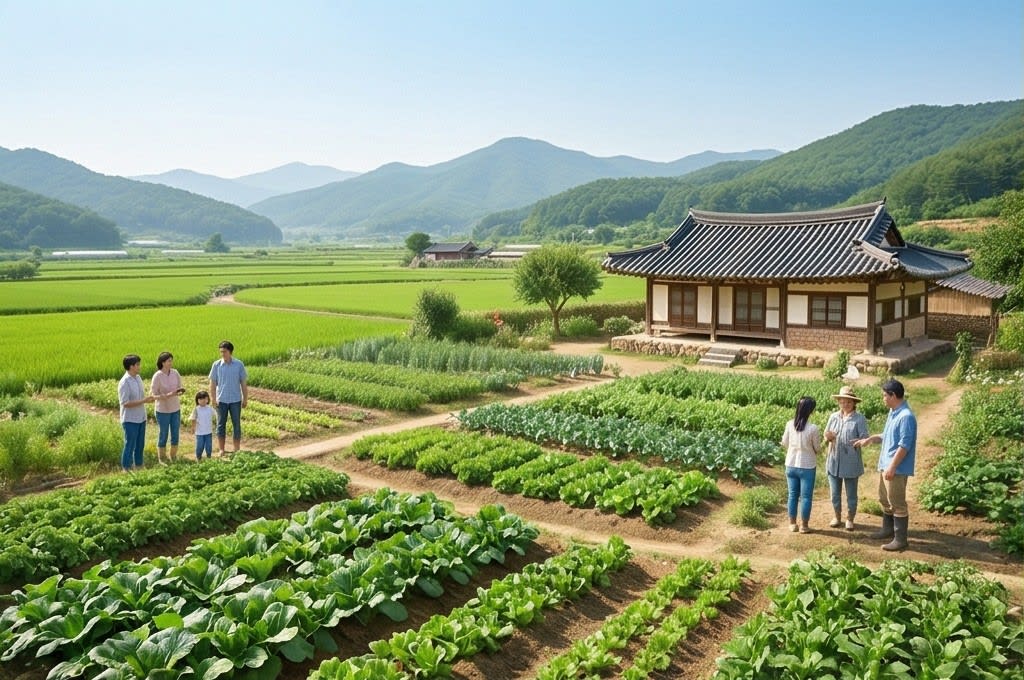 느림의 미학, 평화로운 농촌