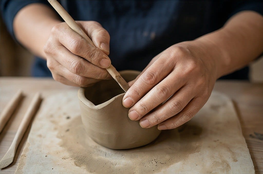 정교한 도자기 마감