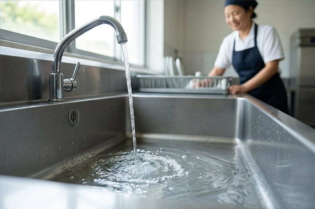 기름 제거 후 깨끗한 싱크대