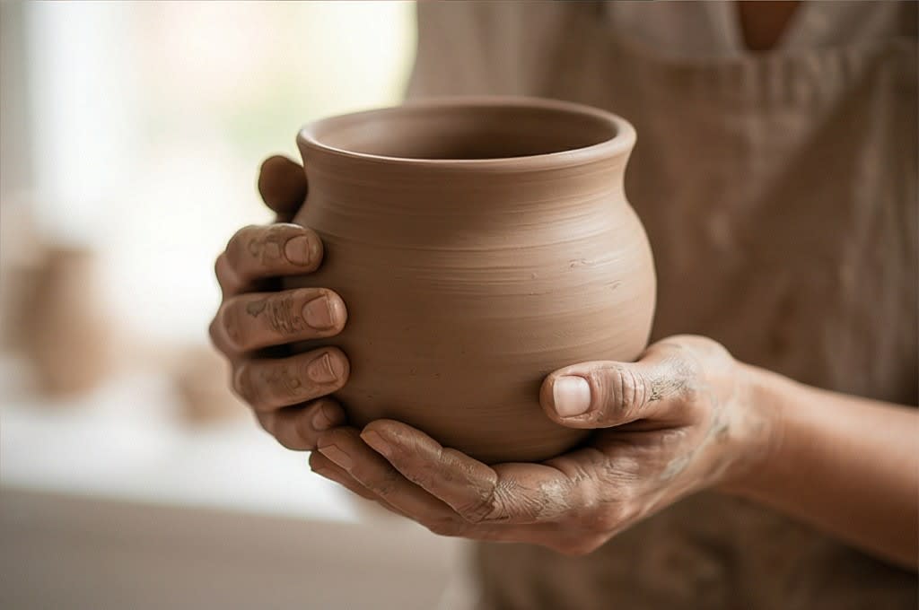 흙의 온기를 담은 화분