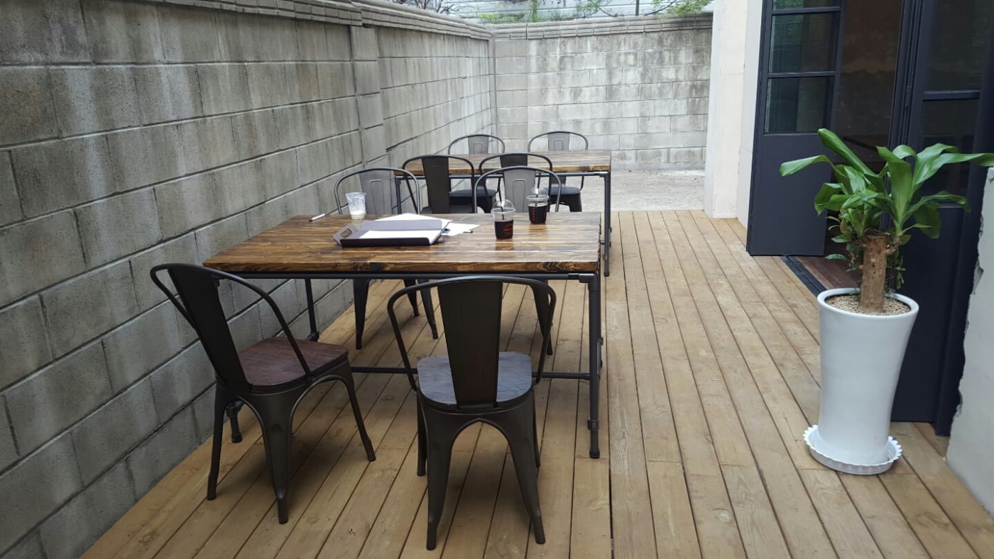 모듈형 야외 파이프 가구