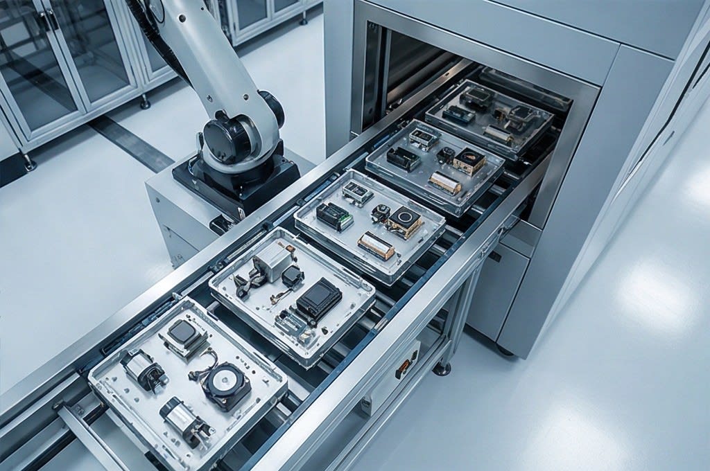 Waiting Fine Parts for Cleaning