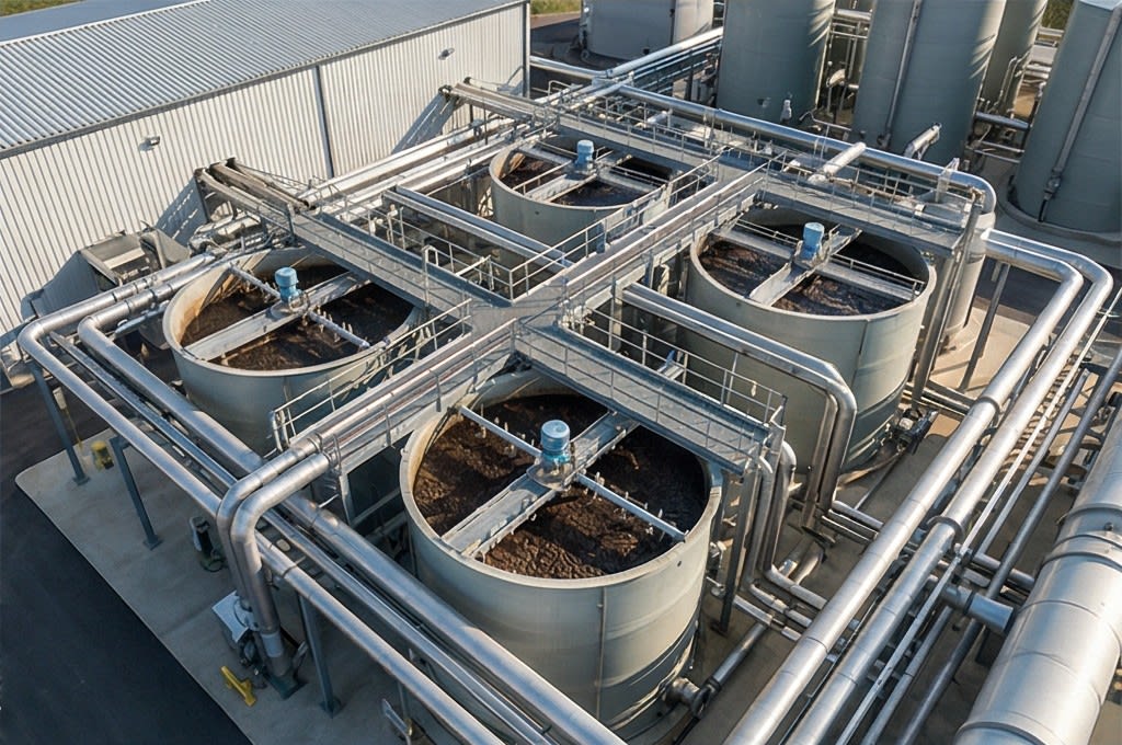 Composting process fermentation tank facility