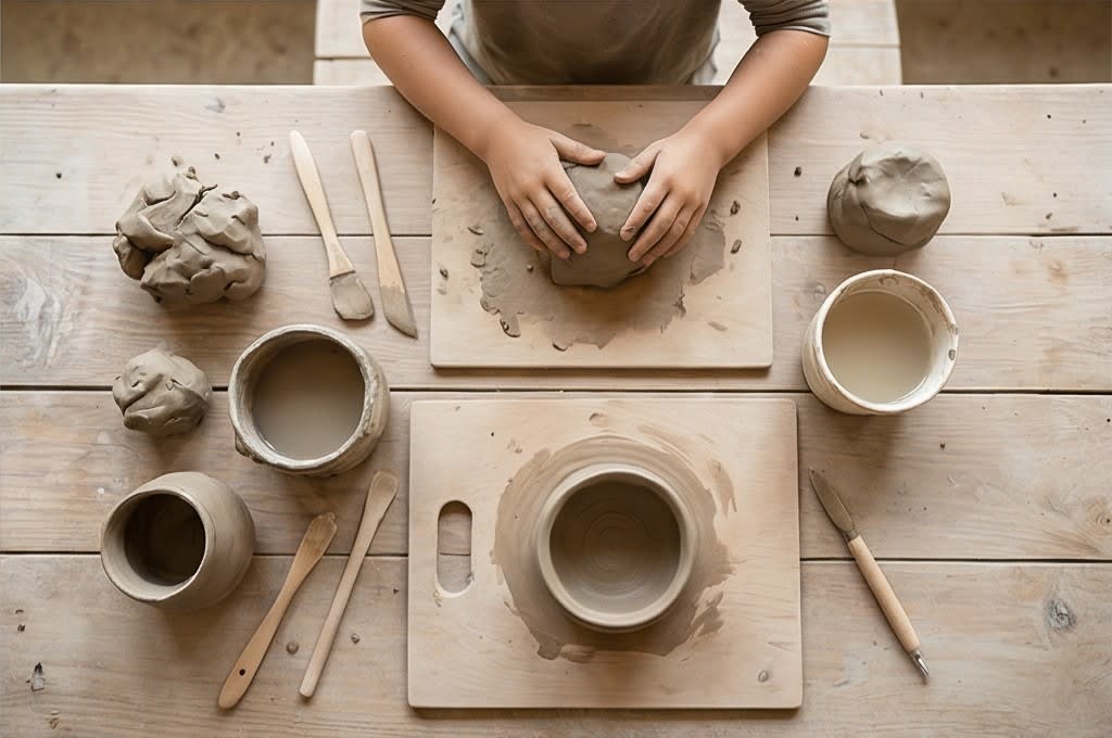 창의적인 흙 작업 시작