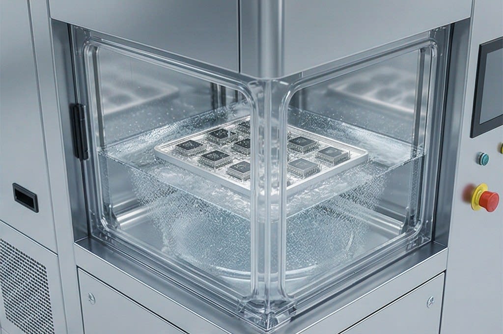 Micro bubble cavitation in cleaning bath