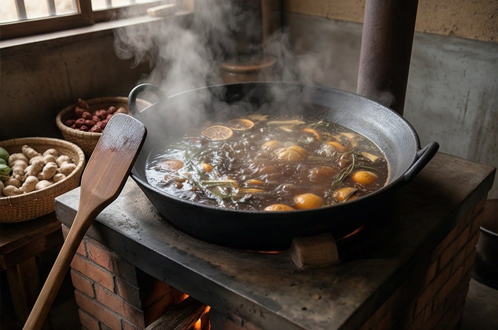 가마솥에 달이는 정성