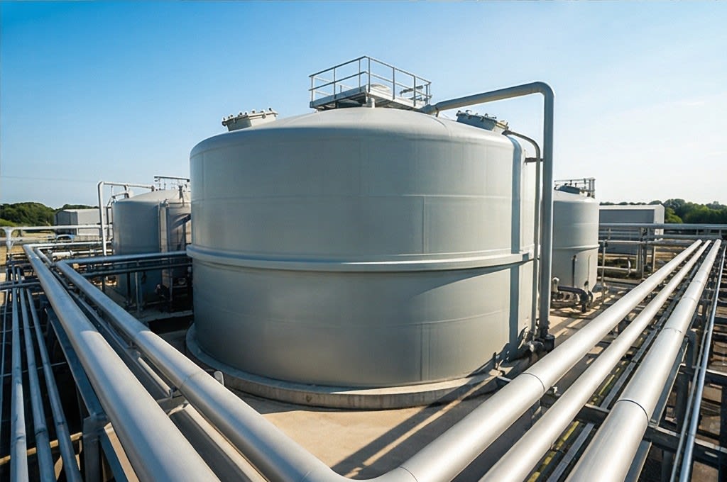 Robust large tank and piping