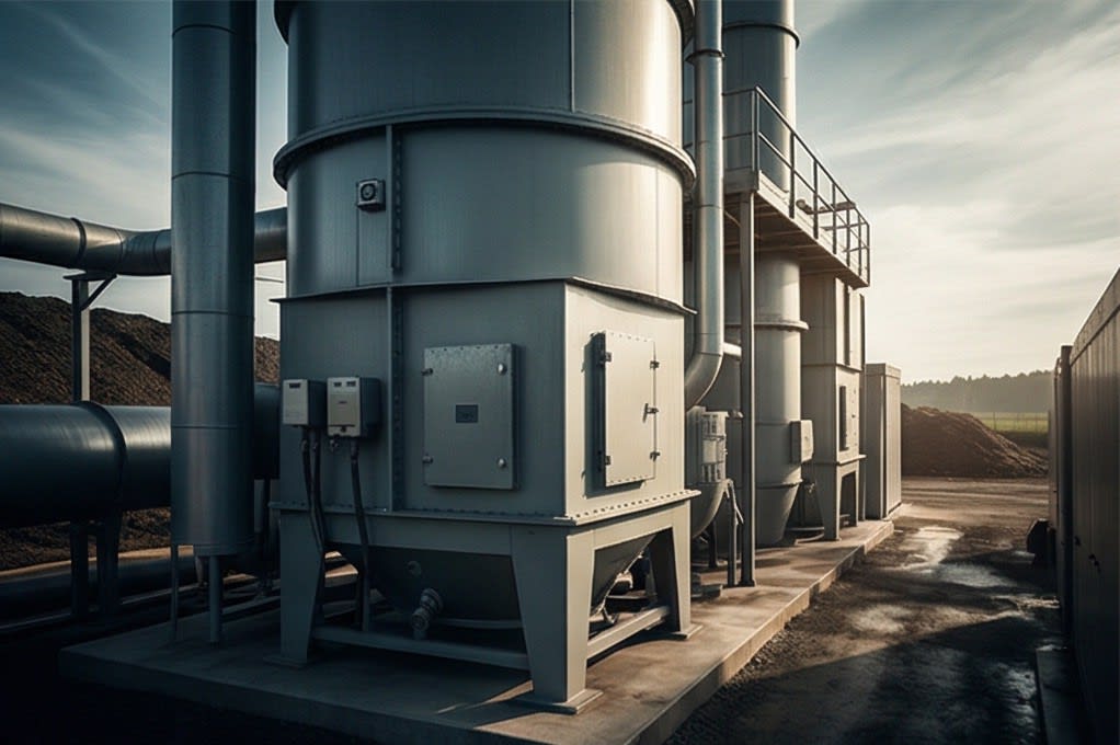 Smart monitoring deodorization tower