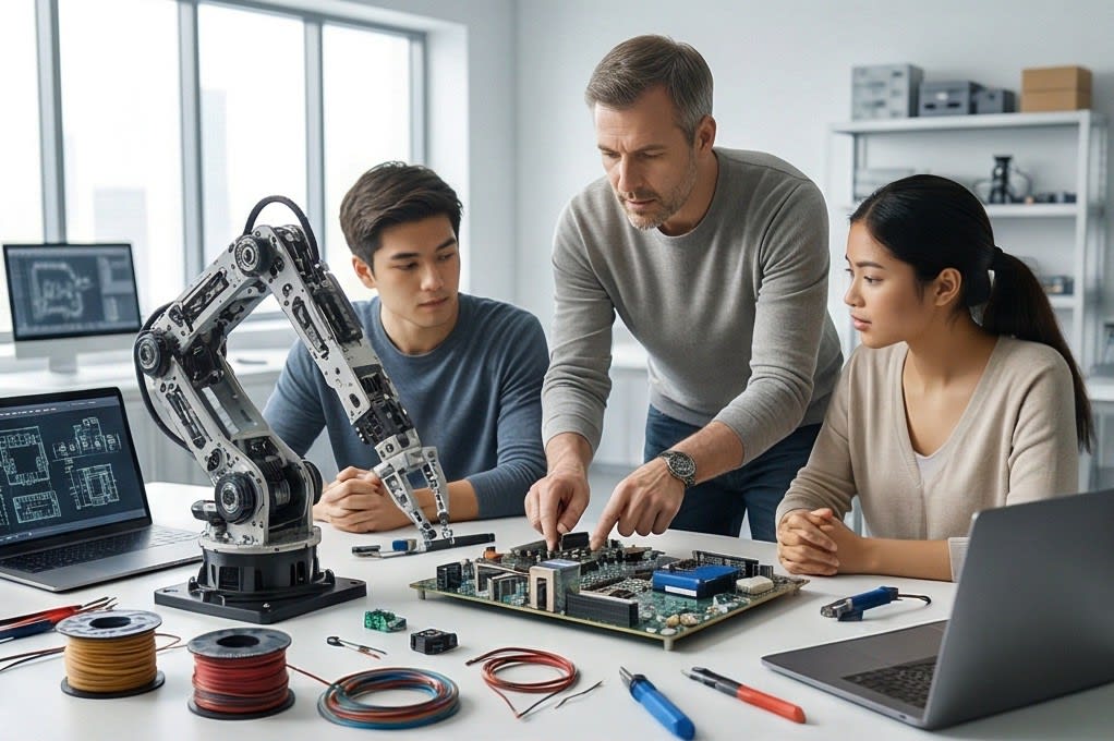 멘토의 로봇 기술 지도