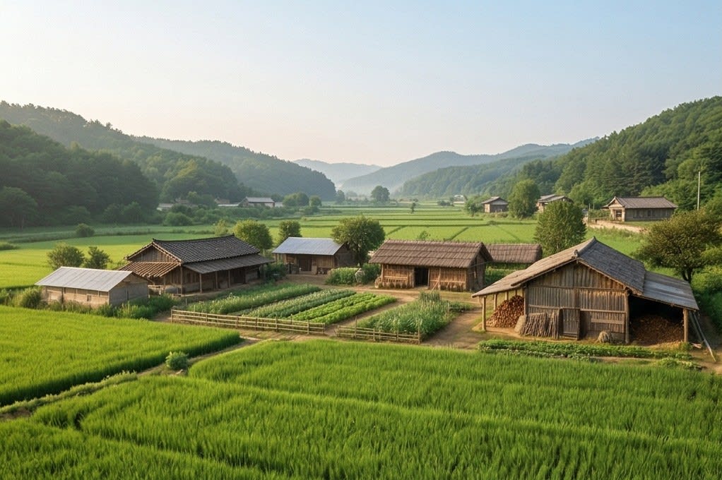 고즈넉한 서천 농촌 마을 전경