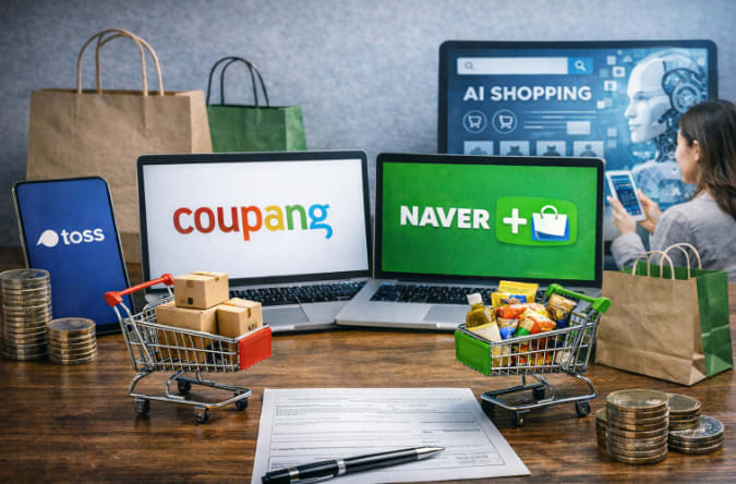 [주간 데이터동향] 온라인 쇼핑, '쿠팡 vs 네이버'...AI 활용 증가세