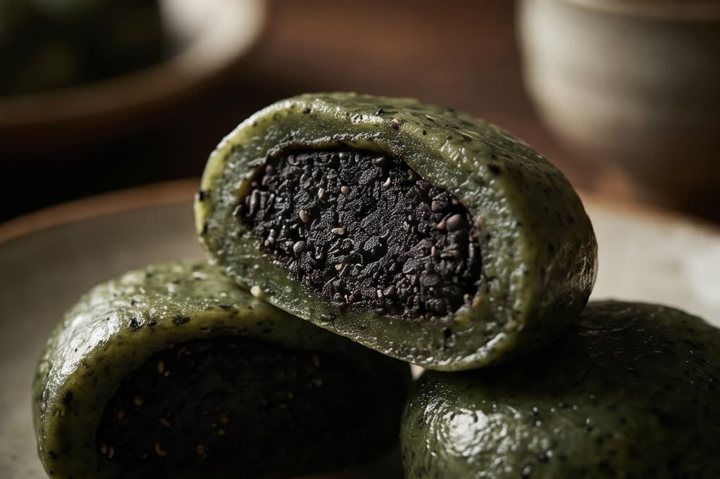꽉 찬 흑임자 소