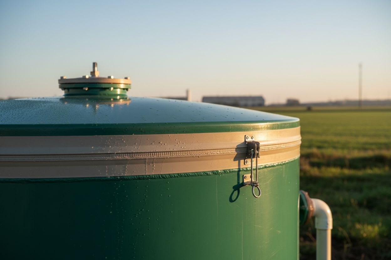 Refined Liquid Fertilizer Facility Installed on a Farm