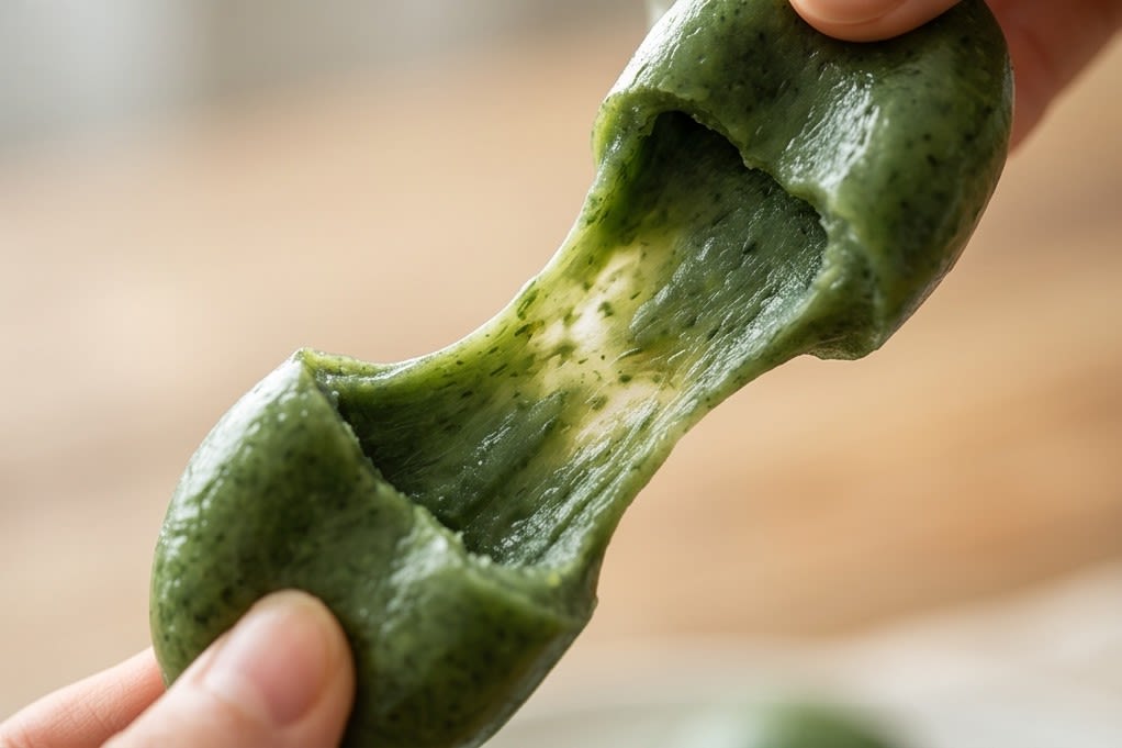 놀라운 쑥갠떡의 찰기