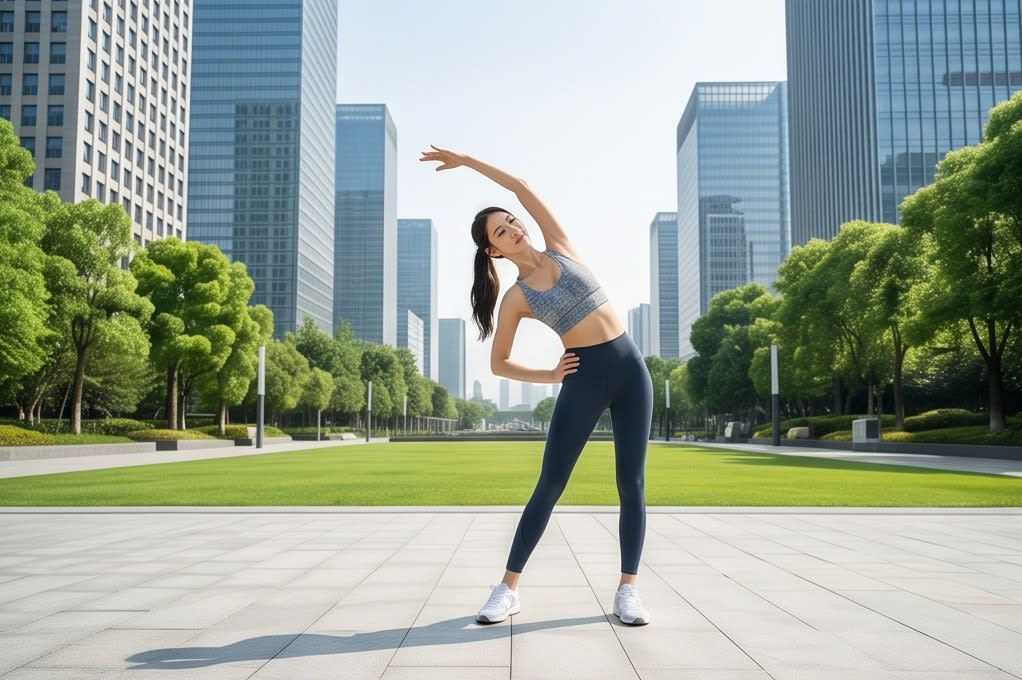 Vibrant Stretching in the City