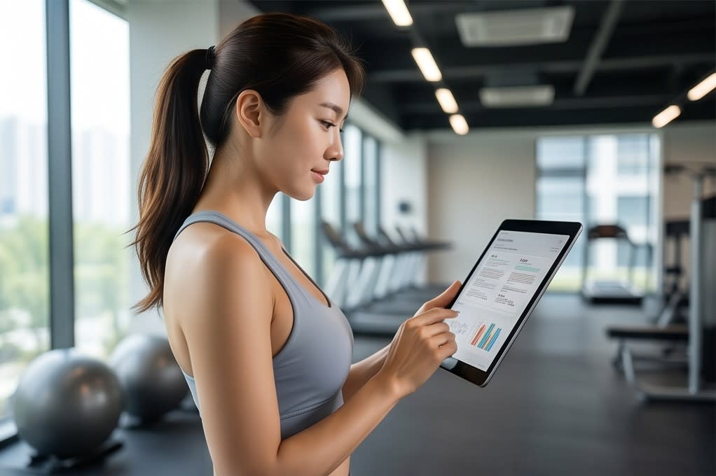 Analyzing Exercise Data on Tablet