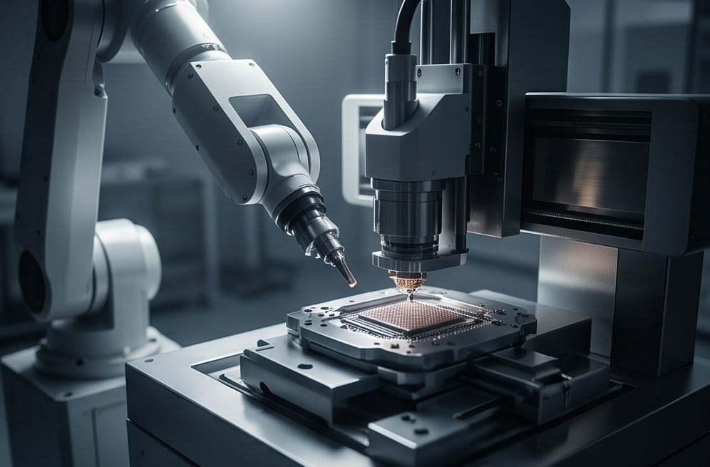 Chip Operation by Precision Robotic Arm