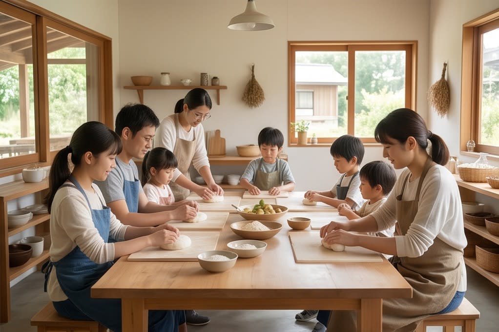 가족 단체 쌀칩 체험