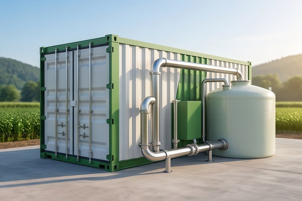 Exterior of sturdy and systematic container-type purified liquid fertilizer equipment
