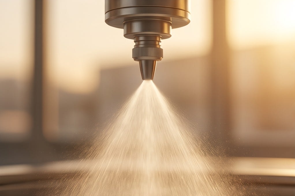 Precision cleaning technology that evenly sprays fine particles