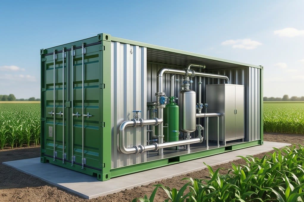 Precision filter system inside the container