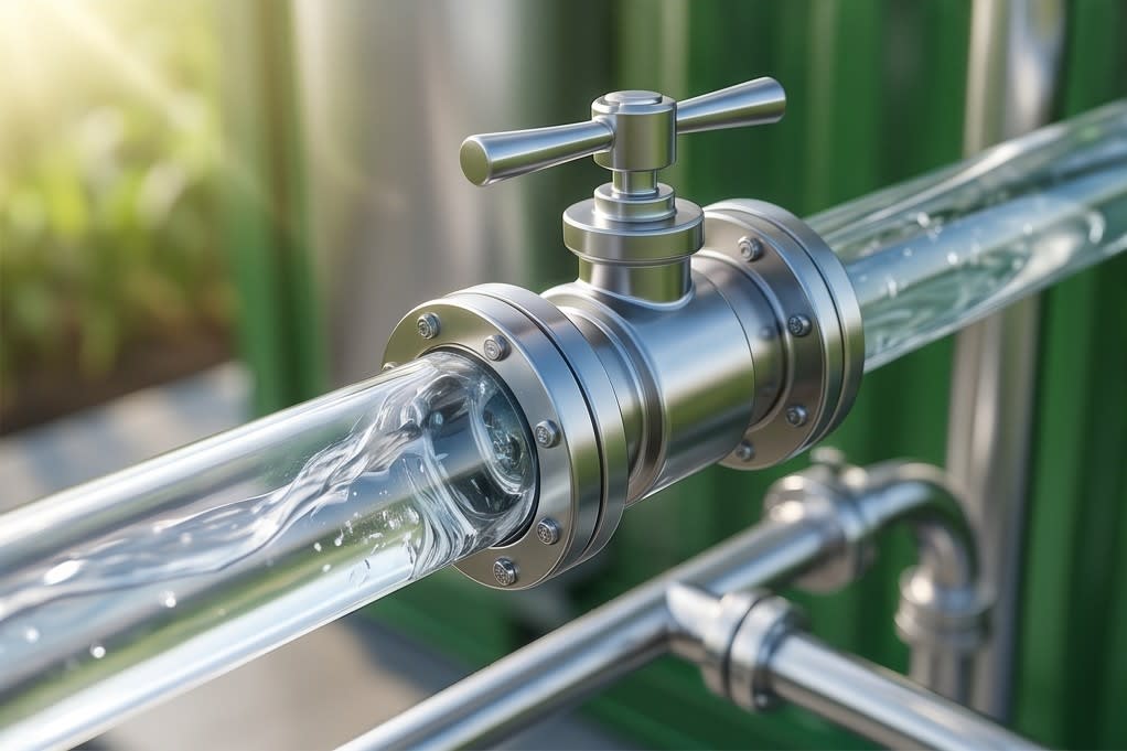 Cleanly purified flowing liquid