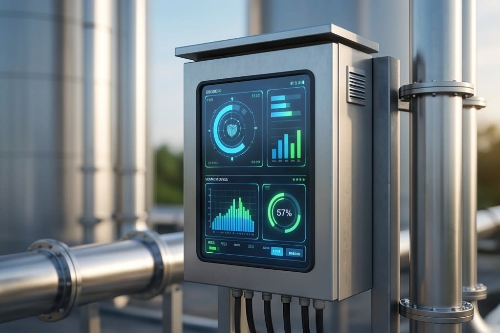 Real-time data monitoring dashboard screen