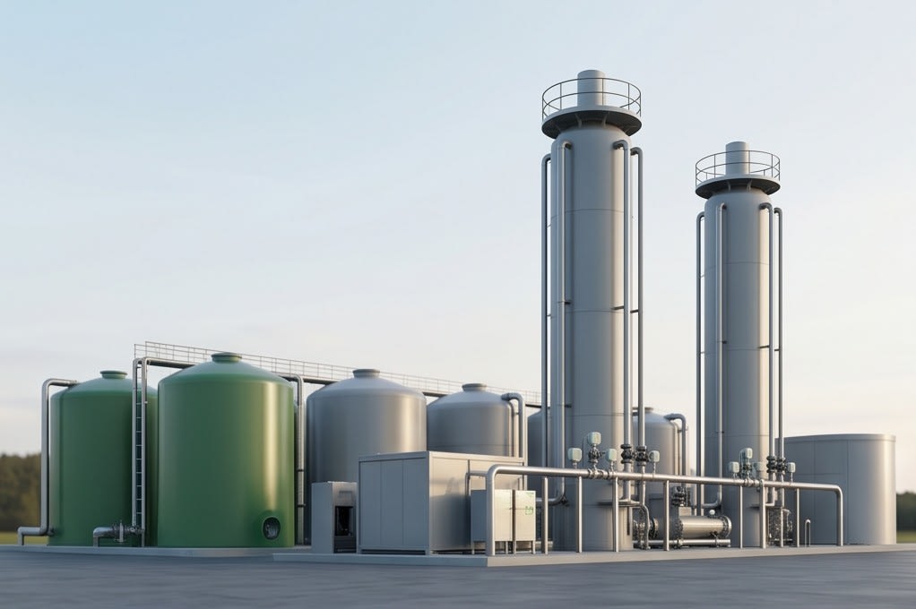 modern industrial complex view