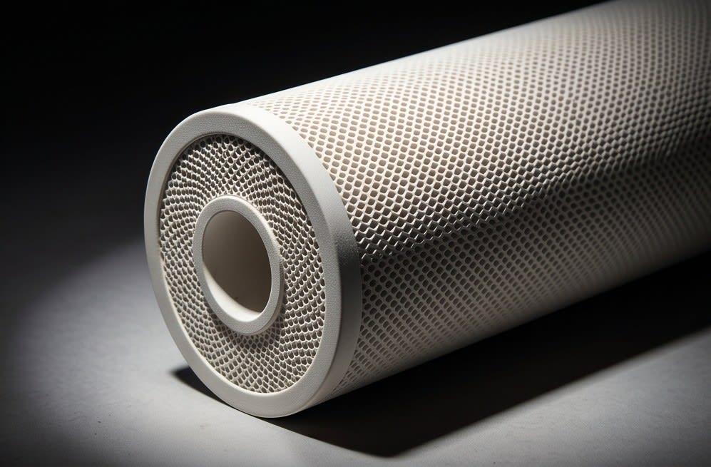 Cross section of a high-performance ceramic filter
