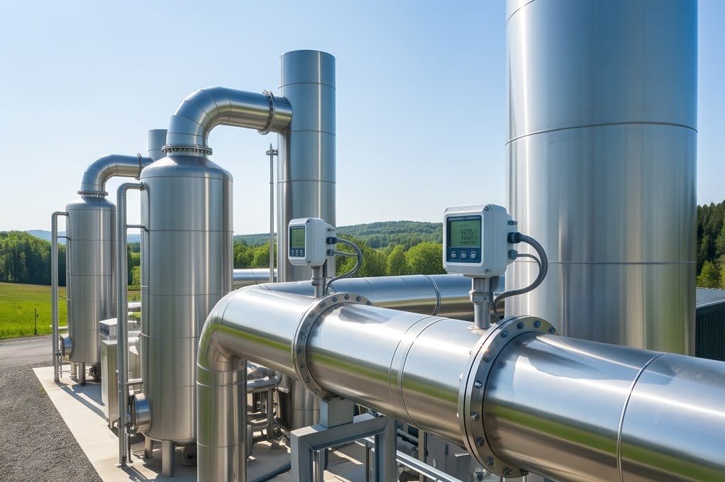 Precision measurement digital sensor piping