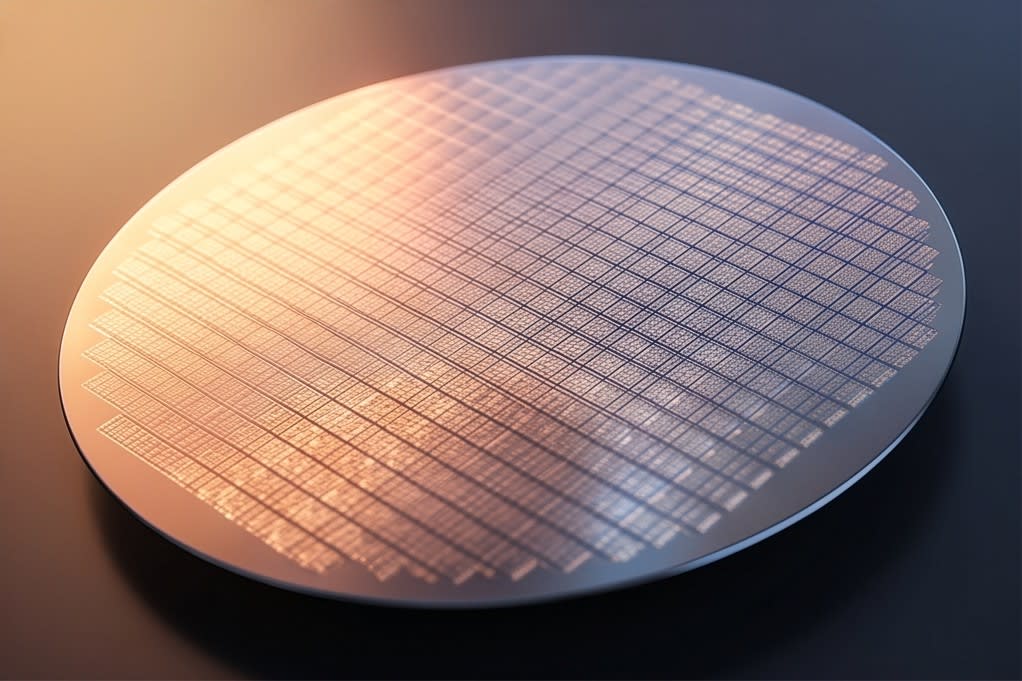 High-quality semiconductor with visible fine circuits