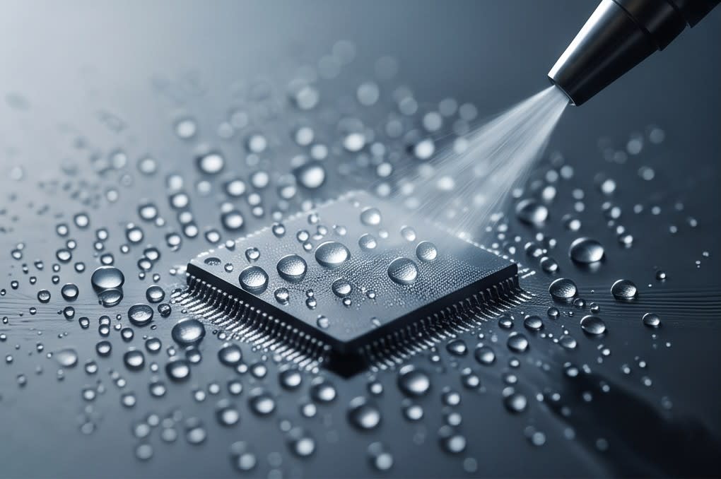 Delicate cleaning solution spraying process