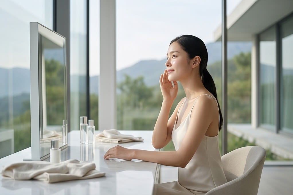 Relaxed prep care in a busy morning routine