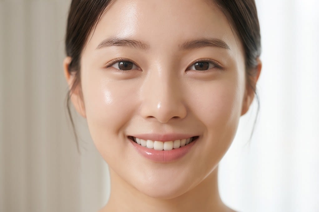 A bright smile with a healthy, lively glow