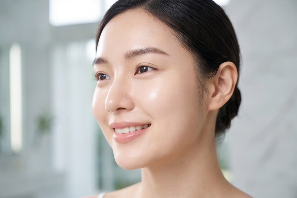 Brightened skin with a natural glow