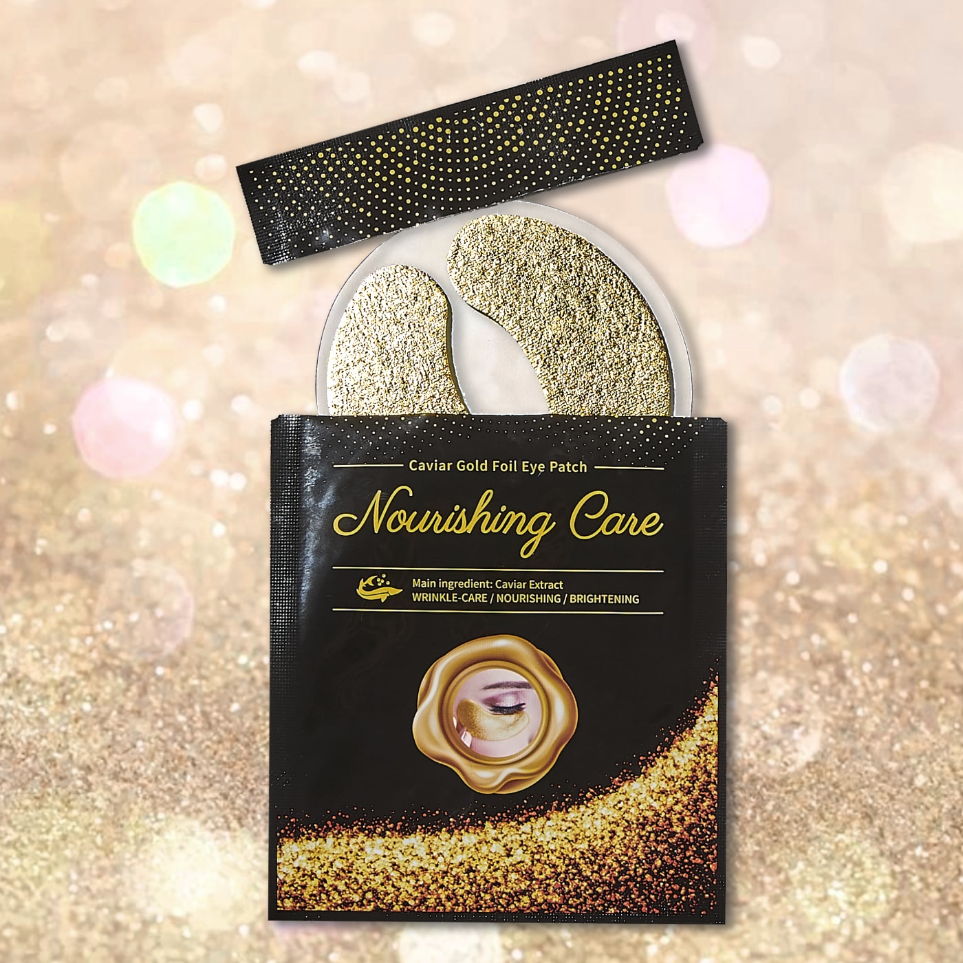 YURICO5 Caviar Gold Foil Eye Patch