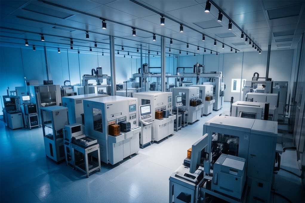 Large-scale cleanroom mass production site
